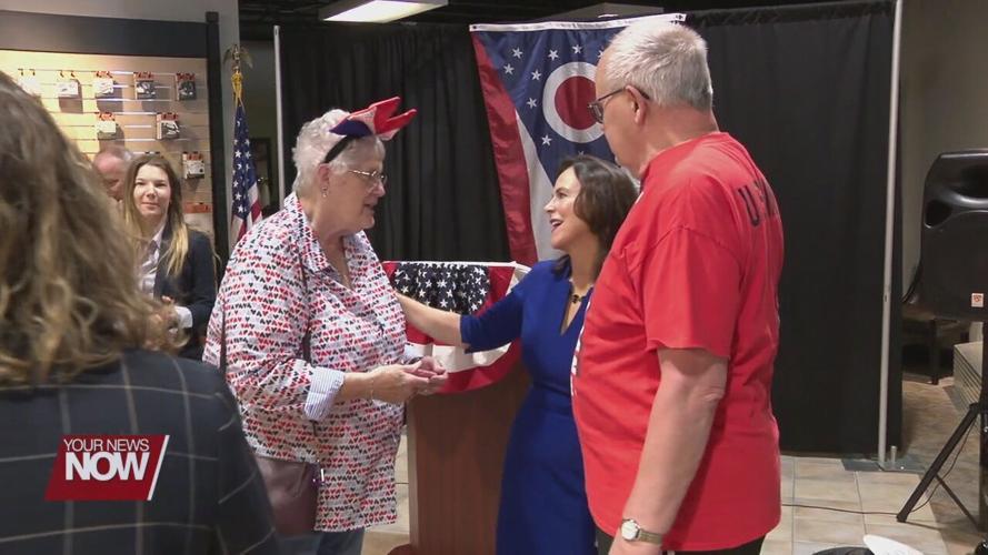 United States Senate candidate campaigns in Lima, South Dakota Governor attends to show support