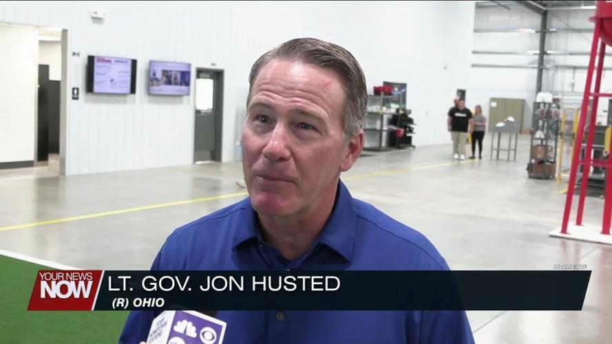 Lt. Governor Jon Husted sees firsthand the impact of Ada's Wilson Football Factory