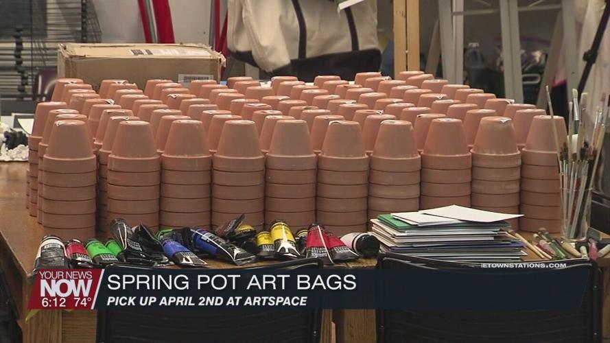 "To Go Art Bags" for spring available Saturday April 2nd from ArtSpace/Lima