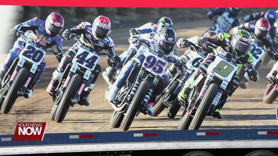 Motorcycle racing at the Allen County Fairgrounds