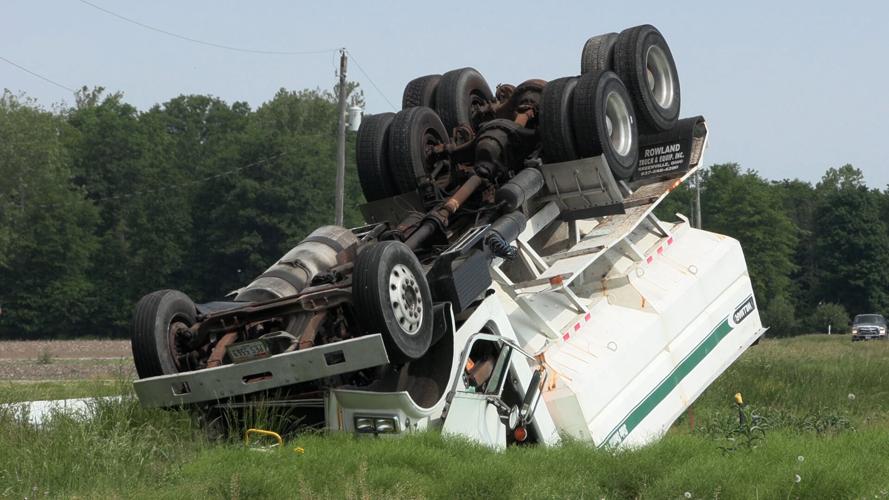 Ohio State Highway Patrol investigates rollover crash involving farming vehicle
