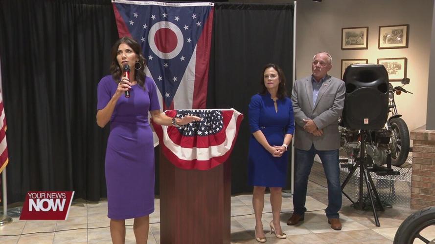 United States Senate candidate campaigns in Lima, South Dakota Governor attends to show support