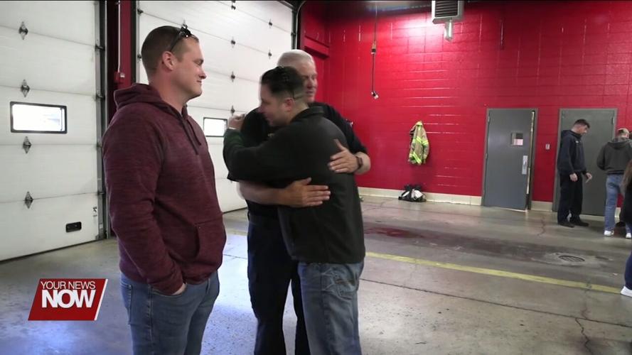 Lima Fire Department's Battalion Chief Greg Kirkendall hangs up his gear after 35 years