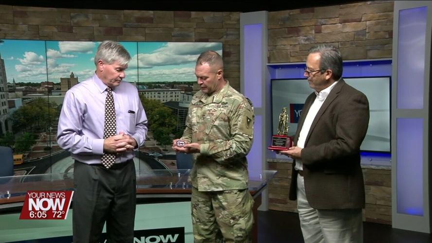 Ohio National Guard tours Your Hometown Stations, presents award for promoting their message