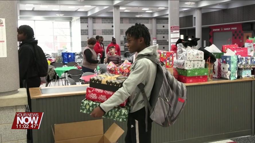 Lima City Schools athletes sponsor Christmas presents at the 16th annual Adopt a Family