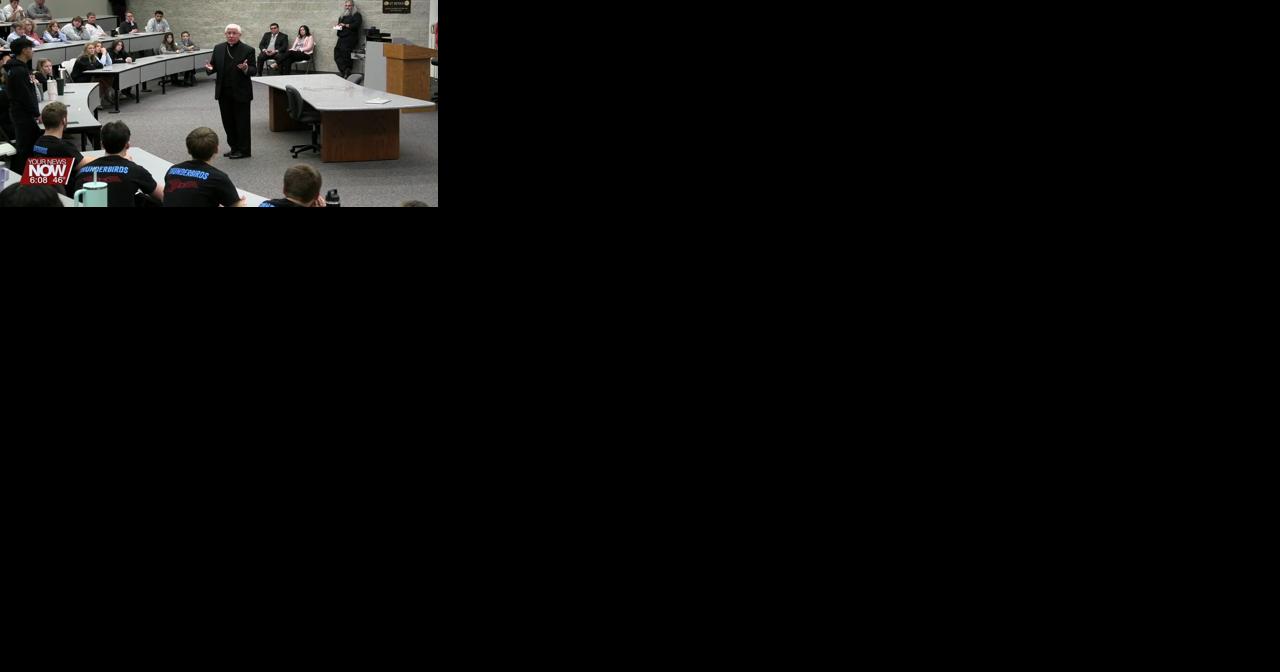 Bishop of the Diocese of Toledo visits with students at LCC - Vimarsana News
