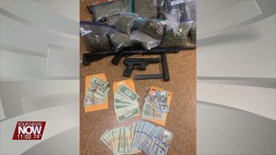 Delphos PD make an arrest during search, recover drugs and weapons