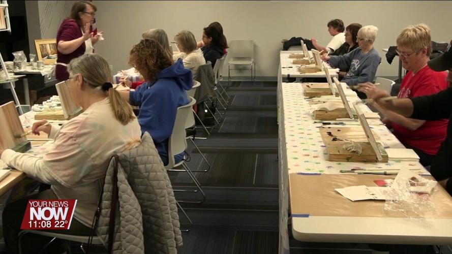Lima Public Library hosts first session of Bob Ross painting classes