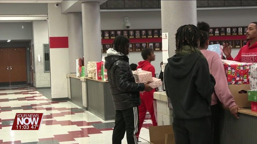 Lima City Schools athletes sponsor Christmas presents at the 16th annual Adopt a Family
