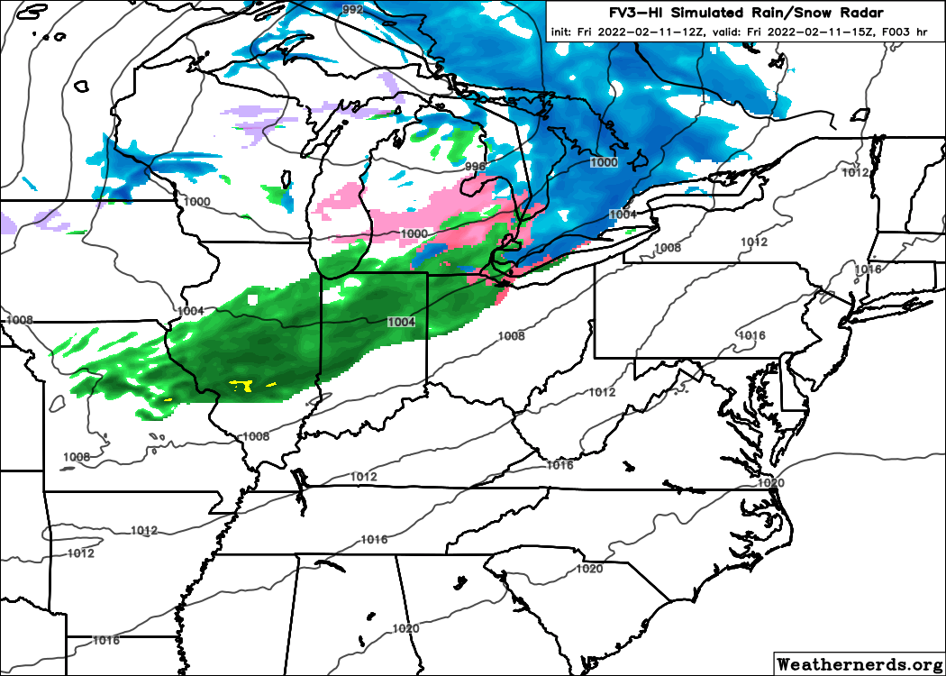 Friday-Friday Night Forecast Radar