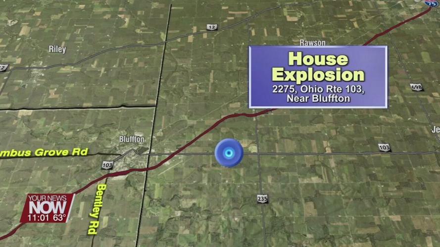 Explosion destroys house outside of Bluffton