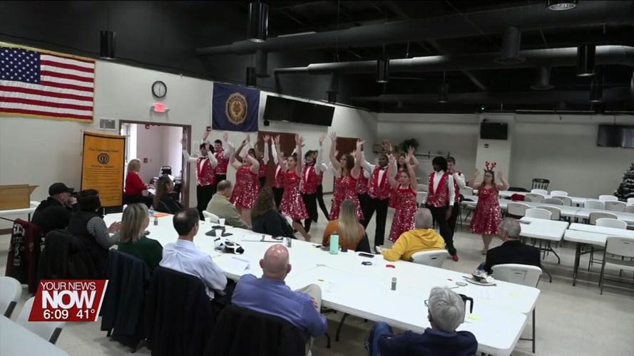 "Spartanaires" entertain Optimist Club with some holiday favorites and want to get the word out of upcoming fundraiser