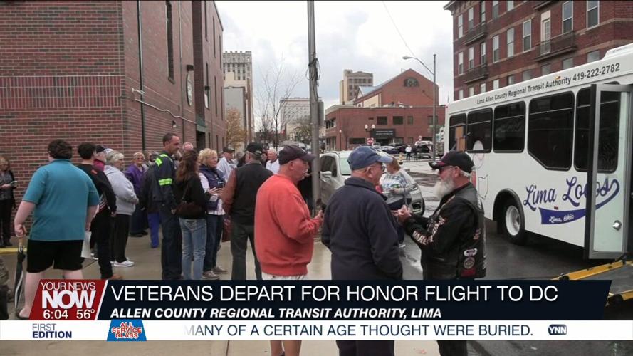 Veterans Depart for Washington D.C. for the Honor Flight Trip