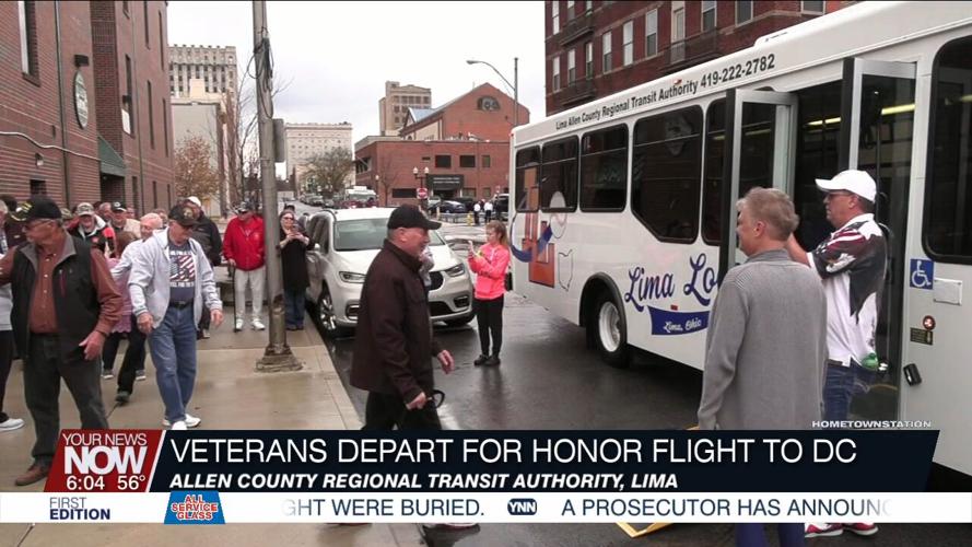 Veterans Depart for Washington D.C. for the Honor Flight Trip