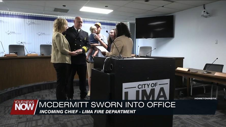 Jack McDermitt sworn in as chief of the Lima Fire Department