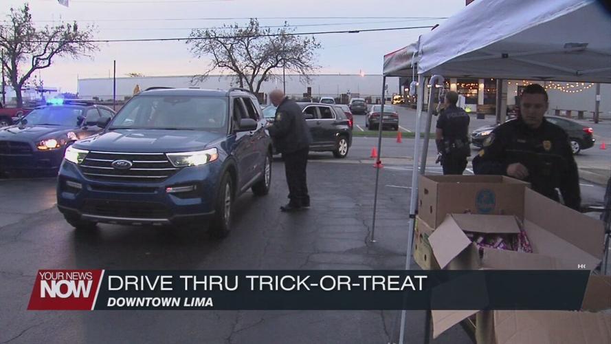 Trick-or-treating with the Lima Police Department