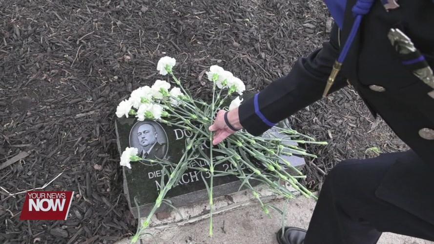 Lima FOP holds annual memorial service where a stone has been added for fallen Bluffton Police Officer Dominic Francis
