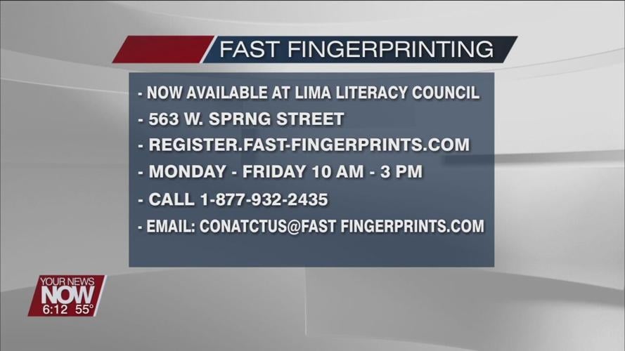Fast Fingerprints now has a Lima location that will help fund the Literacy Council