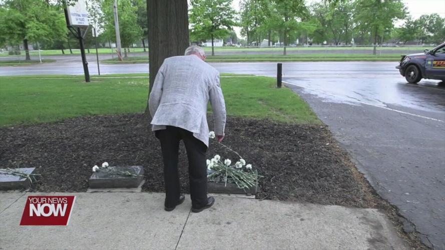 Lima FOP holds annual memorial service where a stone has been added for fallen Bluffton Police Officer Dominic Francis