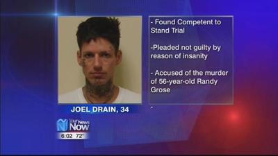 Drain found competent to stand trial