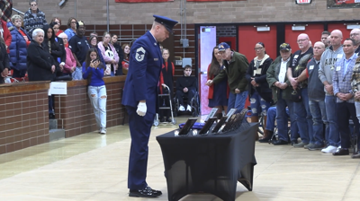 Students, community recognize veterans at Shawnee High School ceremony