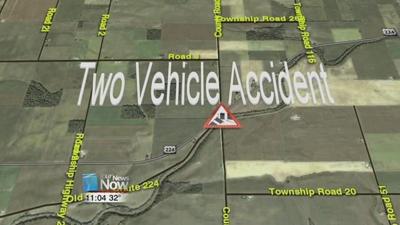 Three injured in Blanchard Township two-vehicle crash