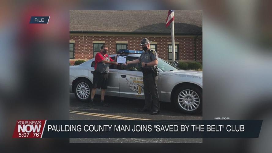 Paulding County man inducted into Ohio's "Saved by the Belt" Club