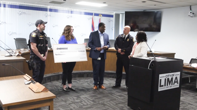 Enbridge Gas grant helps Lima Police upgrade emergency communication equipment