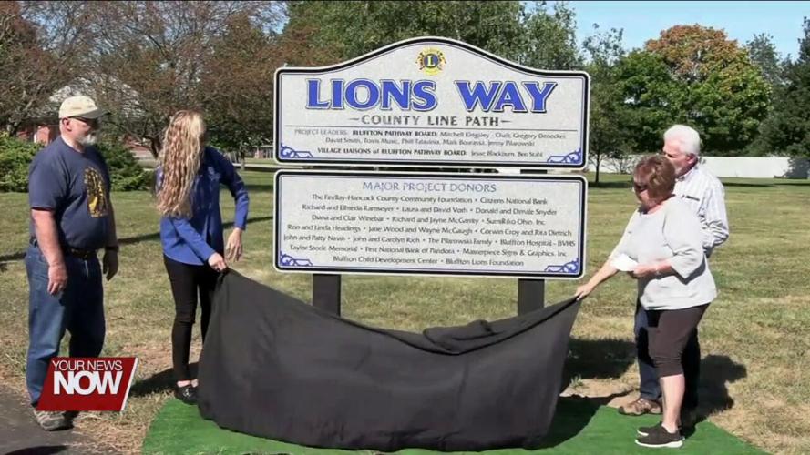Bluffton community celebrate Lions Way County Line Path