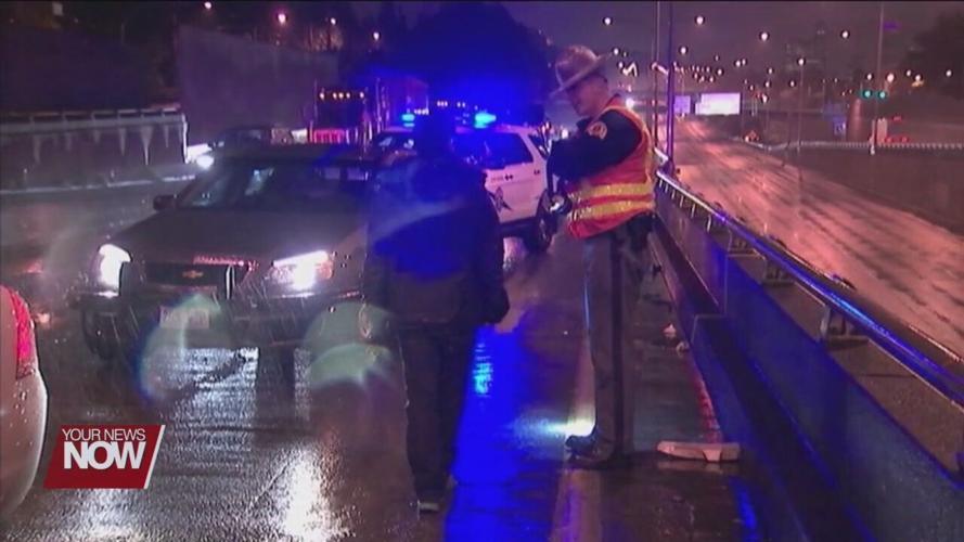 Local law enforcement encouraging good behavior while celebrating St. Patrick's Day