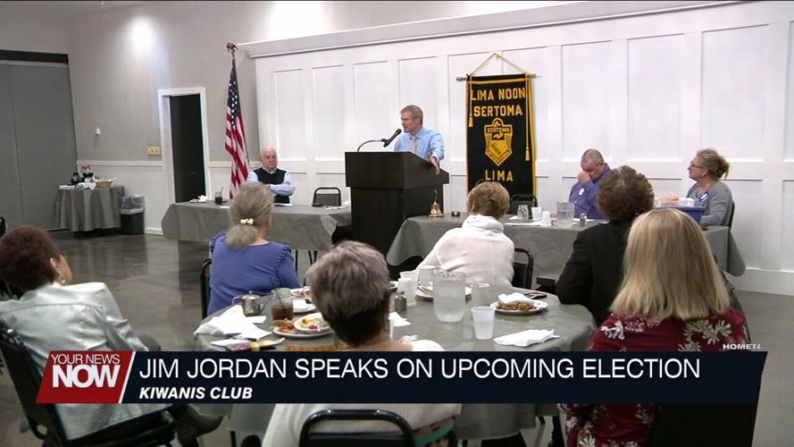 Congressman Jim Jordan speaks on upcoming election to Kiwanis Club members