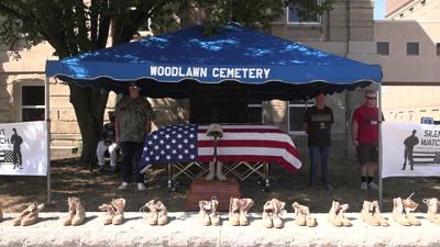 Veterans & volunteers stand guard to raise awareness of veteran suicide in Lima at “Silent Watch”