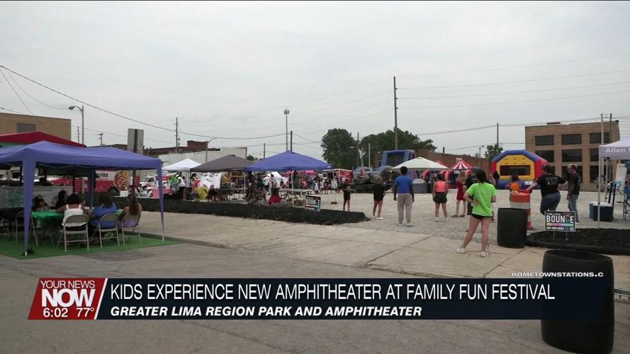 Kids get to experience the new Greater Lima Region Park and Amphitheater at Family Fun Festival