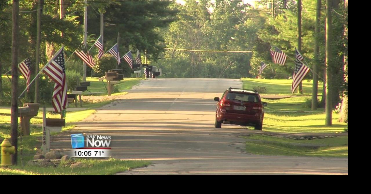 Oakview Subdivision neighbors show patriotism through flag project