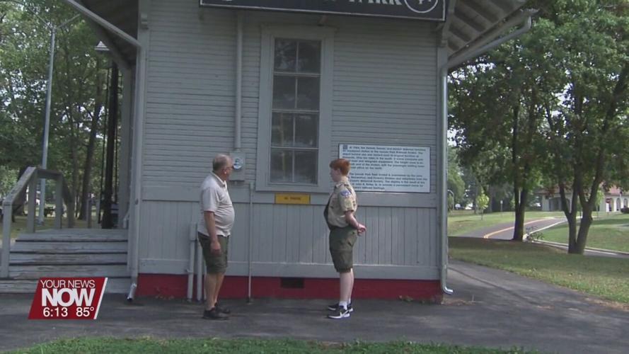 Bath Boy Scout chooses rail depot as Eagle Scout project