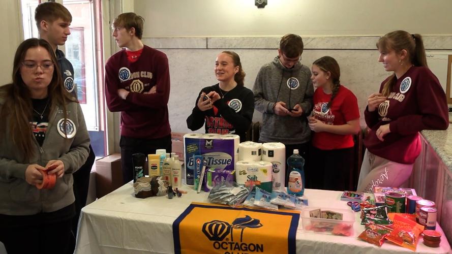 Wapakoneta High School Octagon Club students host movie night for a good cause