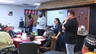 Grateful Thankful Dinner Party treats Lima CareCore residents to food and fun