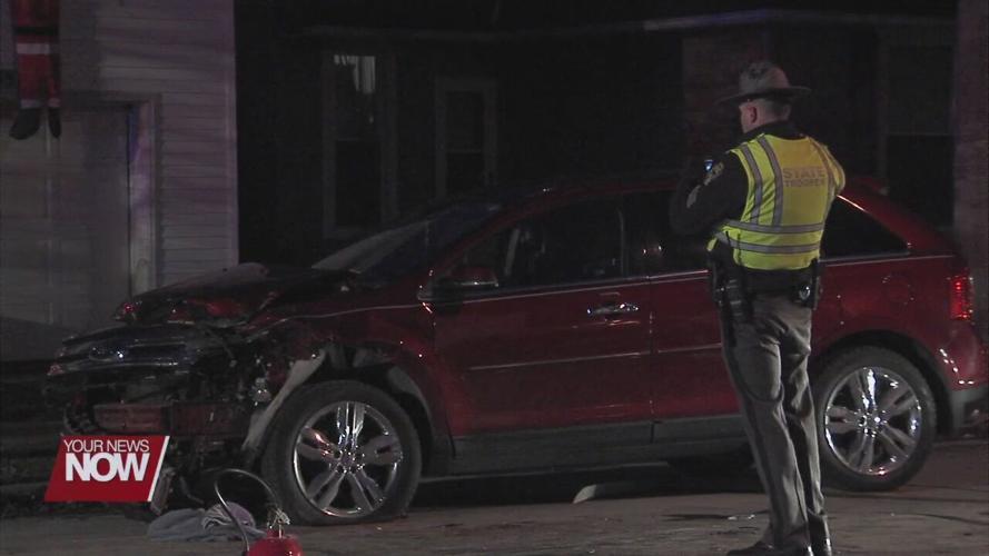 Car crash in Cridersville ends in flames and sends two to the hospital