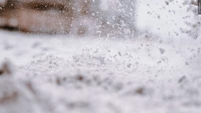 Snow on street generic