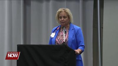 Lima City School superintendent Jill Ackerman speaks at Women in Business Luncheon