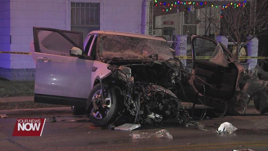 Car crash in Cridersville ends in flames and sends two to the hospital