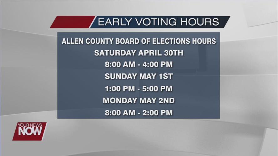 Still time to get out and vote early this weekend ahead of Tuesday's Primary