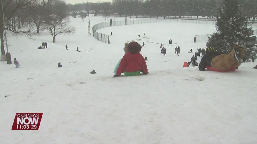 Day of snow fun at Faurot Park