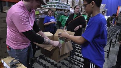 St. Gerard's students pack senior boxes for Lenten service