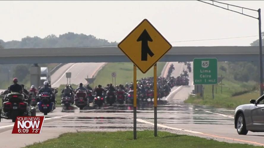 Bikers from all over ride in the 2023 Fort Fest Biker escort to honor America's soldiers