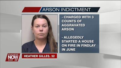 32-year-old woman indicted for allegedly setting a house on fire in Findlay