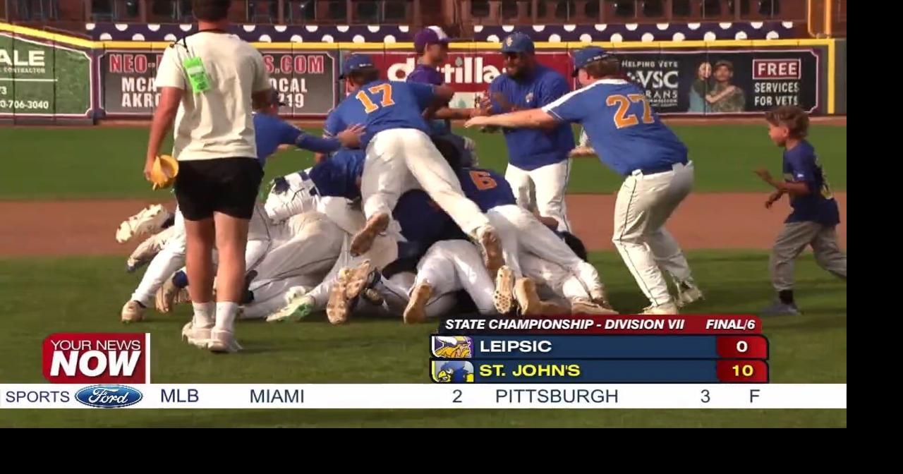 St. John's claims first baseball state title, caps historic year with 10-0 win over Leipsic