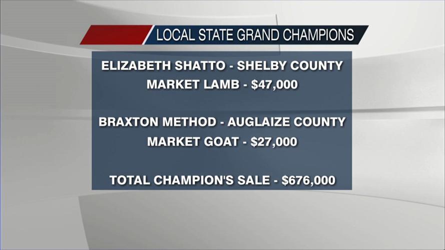 An Auglaize County Grand Champion Steer sold for $225,000 at State Fair