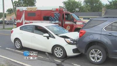 No injuries reported in three vehicle accident