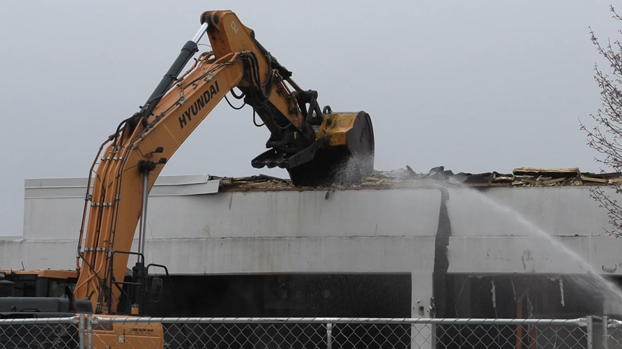 Demolition of Macy's building has begun